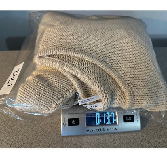 Helmut Lang Sz S Alpaca‎ Blend Asymmetric Hem Pullover Sweater Jumper Scoop Neck - Picture 12 of 12